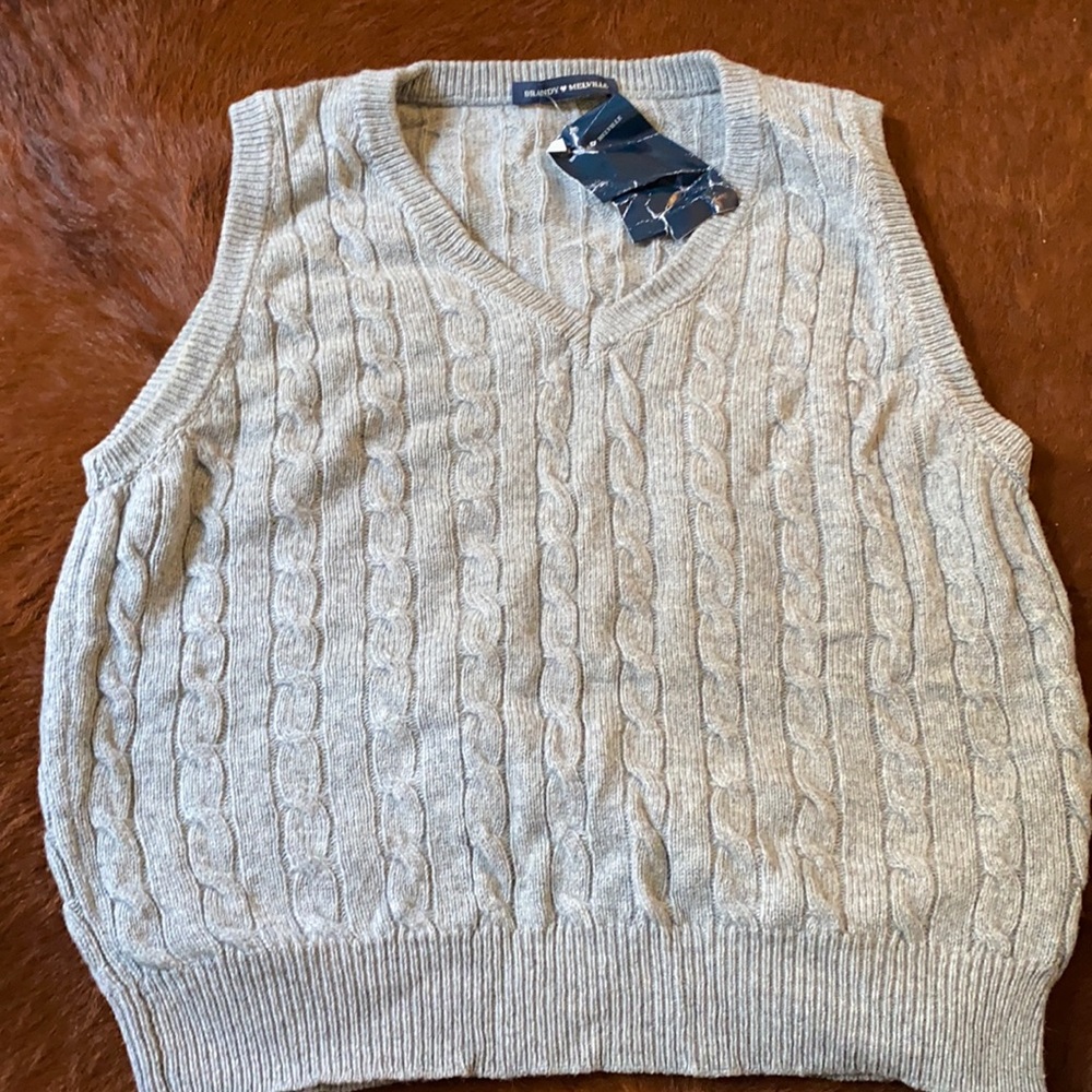 Brandy Melville cable knit sweater vest NWTS!